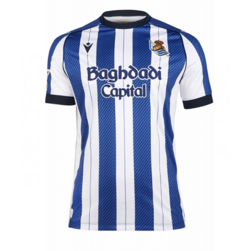 Maglia Calcio Real Sociedad Prima Divisa 2025-26 Manica Corta
